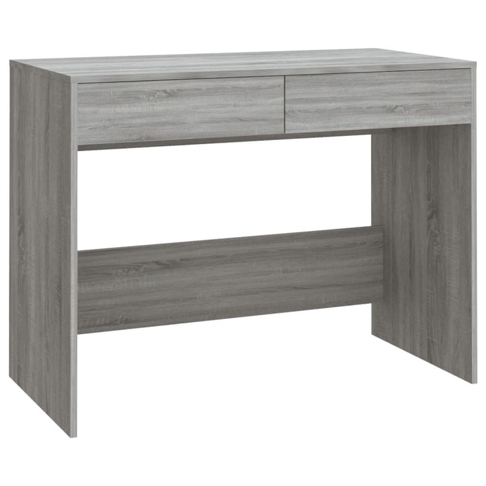Vidaxl Stôl sivý dub sonoma 101x50x76,5 cm drevotrieska